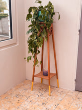 Afbeelding in Gallery-weergave laden, 🌿 Vintage Plantentafeltje met Gele Dip-Pootjes

